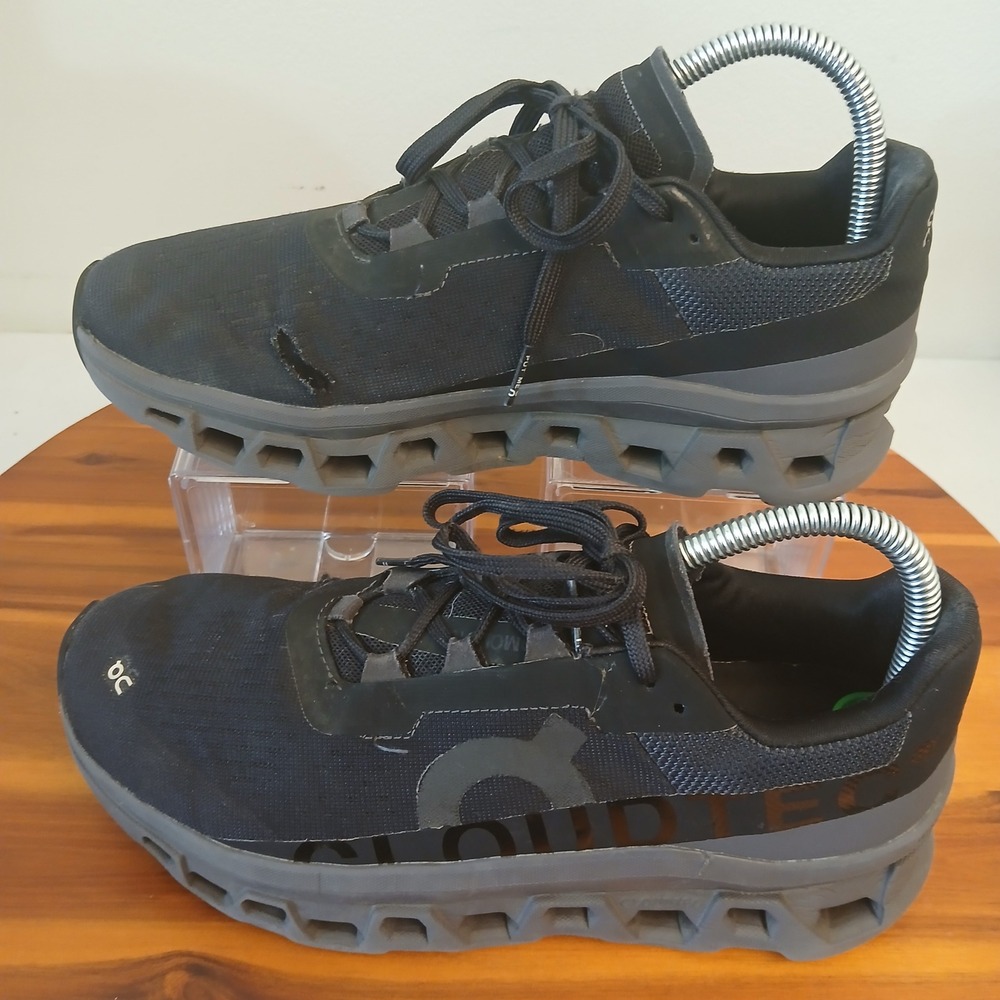 On Cloudmonster Womens 8.5 Black Magnet Running Shoes Sneakers 61.99024